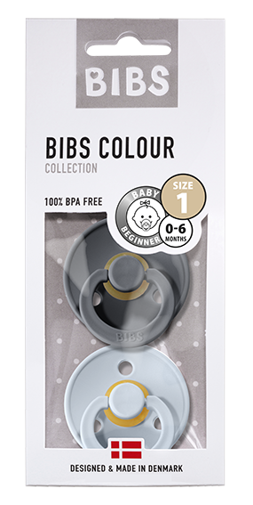 BIBS pacifier - Iron/Baby Blue