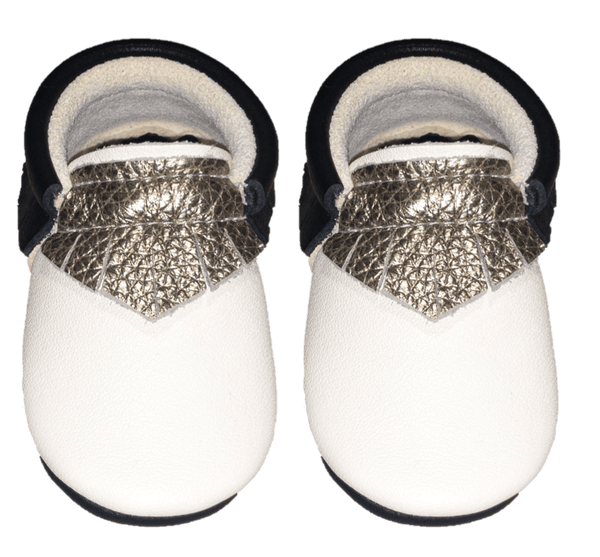 Goldie-Little Lambo vegetable tanned baby moccasins